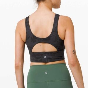 Lululemon Stronger as One Longline x Barry’s Sports Bra 6 Incognito Camo